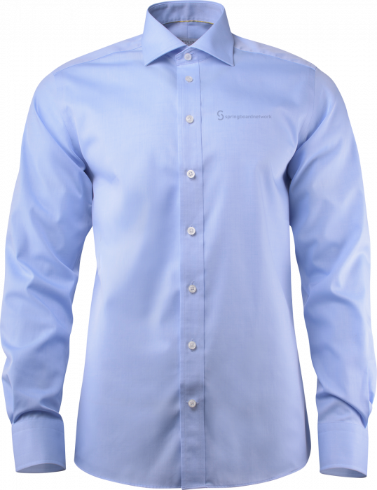 Harvest and Frost - Springboard Mens Shirt - Slim (Embroidered) - Sky Blue