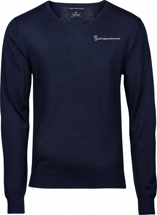 Tee Jays - Springboard Mens Pullover V-Hals (Embroidered) - Navy