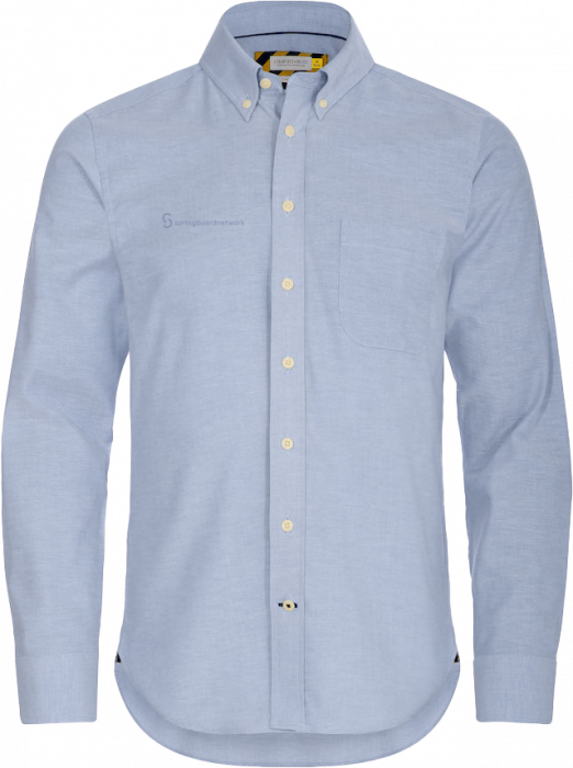 Harvest and Frost - Springboard Shirt Slim Fit Men (Embroidered) - Sky Blue