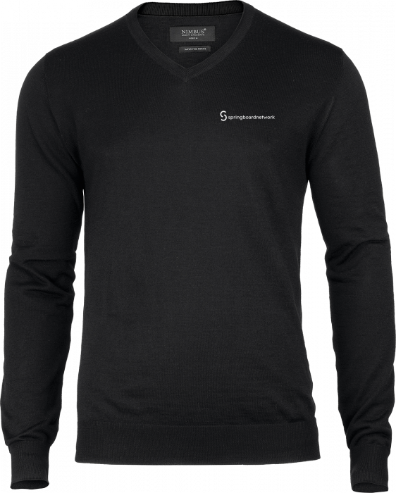 Nimbus CPH - Springboard V-Neck Pullover Men (Embroidered) - Black
